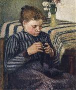 Camille Pissarro, Woman sewing